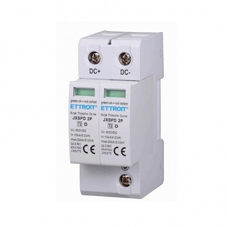Scaricatore Di Sovratensione Fotovoltaico DC Bassa Tensione 2P 20KA 500V JX6275