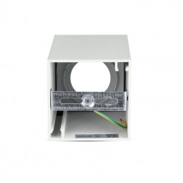 V-TAC Portafaretto LED Montaggio a Plafone Quadrato GU10 Corpo Bianco Riflettore Bianco Sku 8583