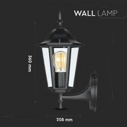 Lampada V-TAC LED da muro a lanterna con portalampada Sku 7066 IP44