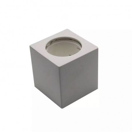 V-TAC Portafaretto LED Montaggio a Plafone Quadrato GU10 e GU5.3 (MR16) Corpo in Gesso Bianco