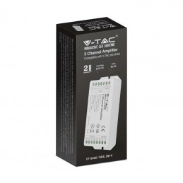 V-TAC Amplificatore di Segnale per Strip LED RGBCCT 5 Canali 12-24V 15A Sku 2914