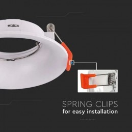 V-TAC Portafaretto Led da Incasso Rotondo GU10 Colore Bianco