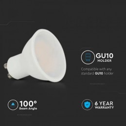 Faretto LED Chip CREE GU10 10W 100 gradi Faretto LED Chip CREE GU10 10W 100 gradi Copertura Satinata 4000K