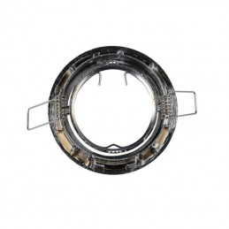 V-TAC Portafaretto Led da Incasso Rotondo GU10 e GU5.3 (MR16) Colore Cromato Orientabile
