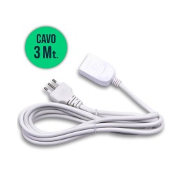 Prolunghe Lineari Spina 10A 2P+T Presa 10A Cavo H05VV-F 3x0.75mmX3m Sku 8729