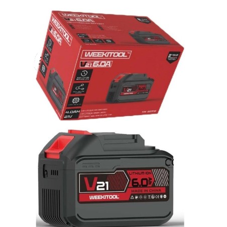 Batteria 21v 6.0A Per Utensili Weekitool NW-6000B