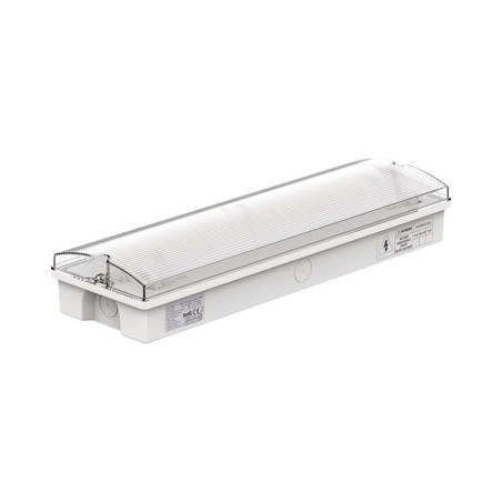 V-TAC Lampada LED di emergenza con Installazione a Parete e Pulsante di Autotest, Autonomia 3h 6400K IP65