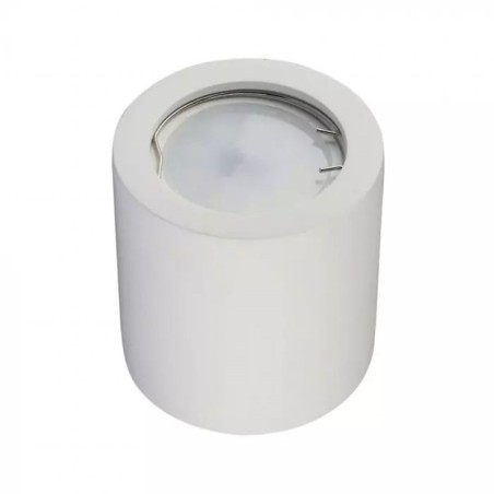 V-TAC Portafaretto LED Montaggio a Plafone Rotondo GU10 e GU5.3 (MR16) Corpo in Gesso Bianco