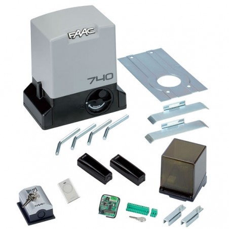 KIT DELTA 2 FAAC Automazione cancello scorrevole 500KG 230V SAFE DELTA2 FAA 1056303445