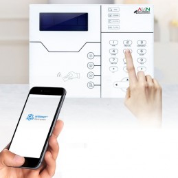 Kit Allarme Amn Boss 8/32 WiFi con 8 ingressi filare GSM IP tcp WEB server + Videocontrollo APP